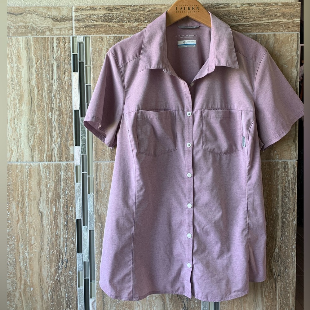 Columbia button up shirt. Size large